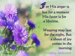 psalm 30 5 sorrow to joy devotional01 25 purple