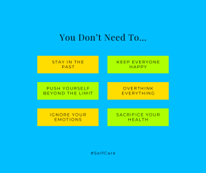 Blog title graphic for You Don’t Need To, a mental health reflection on self-care, boundaries, rest, emotions, overthinking, and prioritizing your needs.