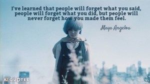 quotation maya angelou i ve learned that people will forget what you said 0 84 85