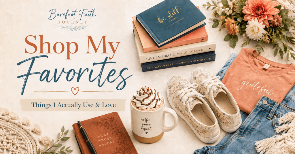 Shop My Favorites from Barefoot Faith Journey featuring books, shoes, clothing and everyday finds